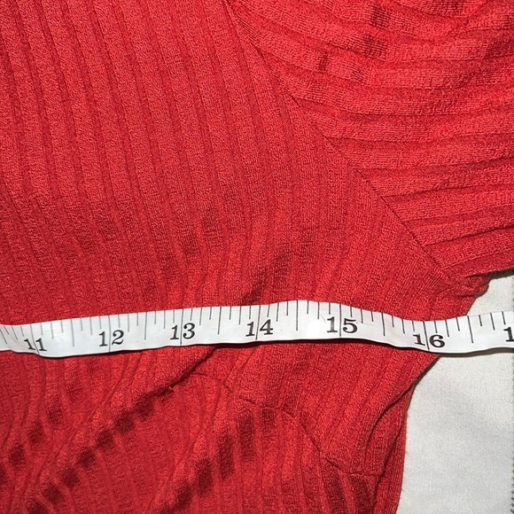 Revamped ribbed knit turtleneck neck mini dress Sz XL - Picture 4 of 11